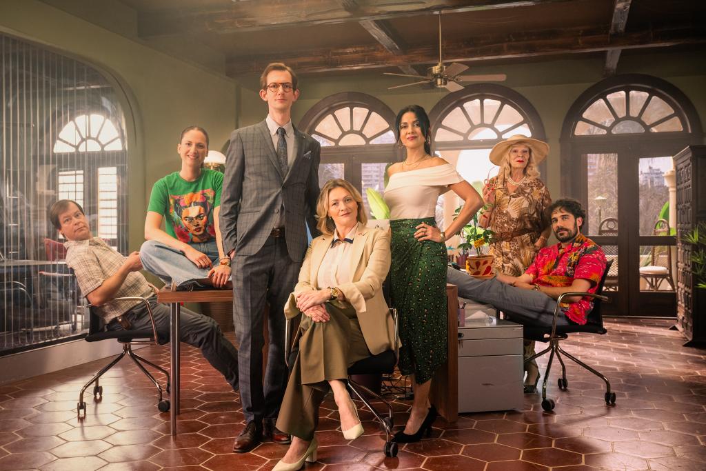 Titelbild für die neue Schweizer Sitcom "Unsere kleine Botschaft"