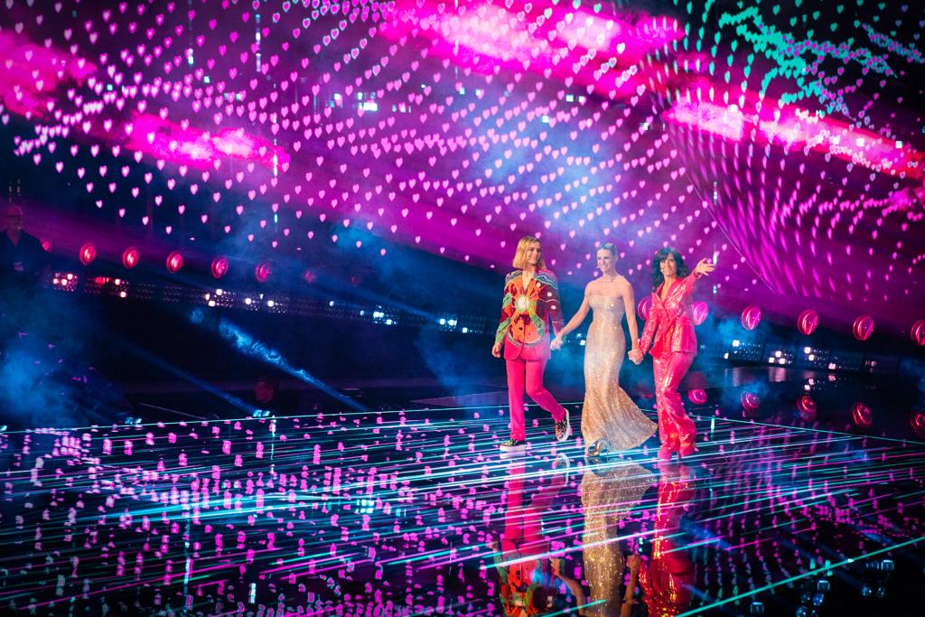 Führten durch die Finalsendung: Hazel Brugger, Michelle Hunziker und Sandra Studer