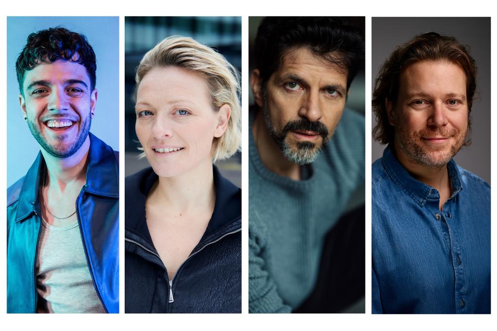 Ewigi Liebi Lancierungsbild Hauptdarsteller: v.l. Luca Hänni, Suanne Kunz, Pasquale Aleardi und Pierre Monnard