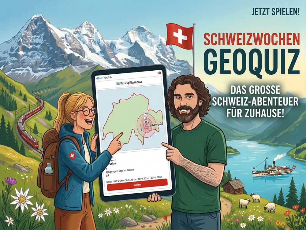 Das Schweizwochen Geoquiz startet
